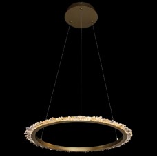 Φωτιστικό Κρεμαστό LED 20W 1560lm 230V Θερμό Φως σε Χρυσαφί Ματ CORONA